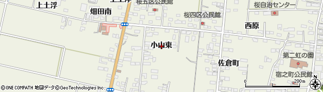 宮城県角田市佐倉小山東周辺の地図