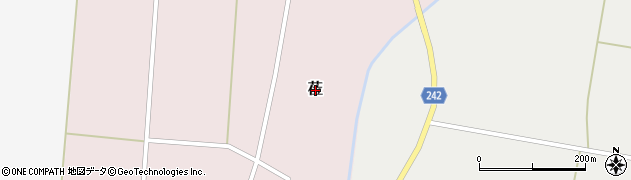 山形県川西町（東置賜郡）莅周辺の地図