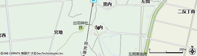 宮城県角田市横倉（寺内）周辺の地図