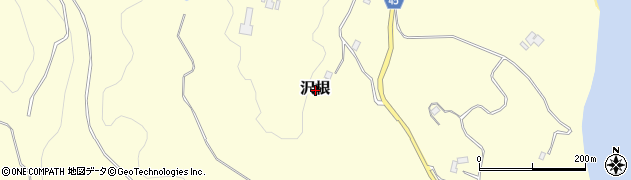 新潟県佐渡市沢根周辺の地図