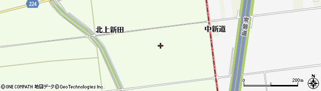 宮城県山元町（亘理郡）八手庭（上新道）周辺の地図