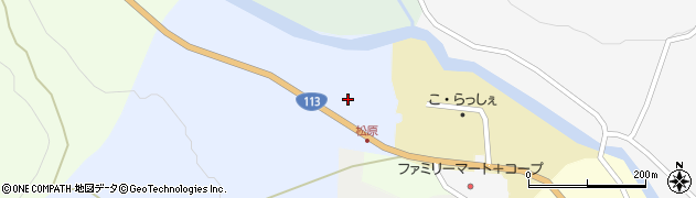 宮城県七ヶ宿町（刈田郡）松原周辺の地図