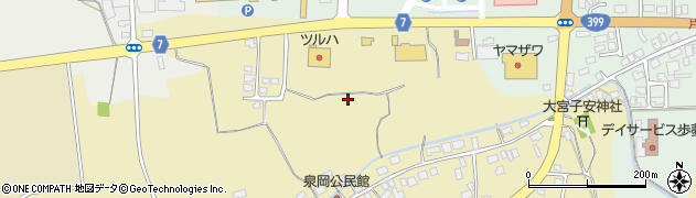 山形県高畠町（東置賜郡）泉岡周辺の地図