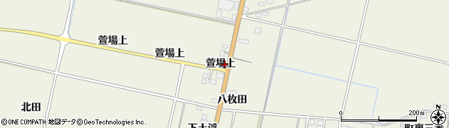 宮城県角田市佐倉（萱場上）周辺の地図