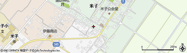 新潟県新発田市米子125周辺の地図
