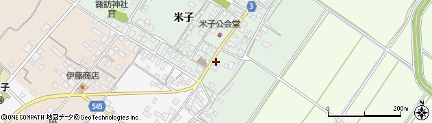 新潟県新発田市米子136周辺の地図