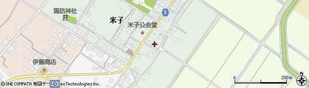 新潟県新発田市米子145周辺の地図