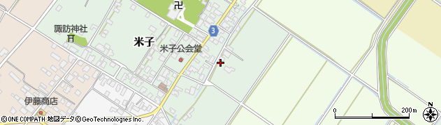 新潟県新発田市米子196周辺の地図