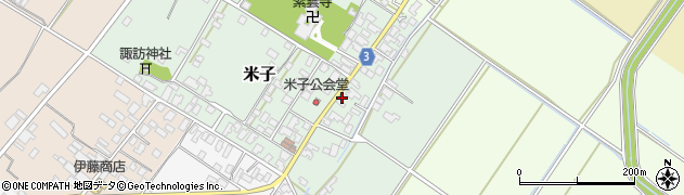 新潟県新発田市米子153周辺の地図