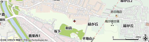 宮城県白石市寿山周辺の地図