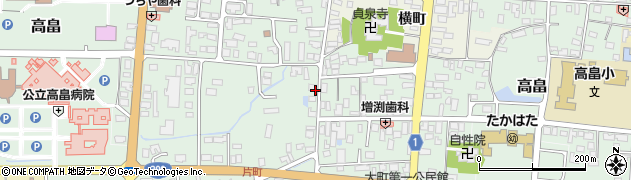 山形新聞高畠専売所周辺の地図