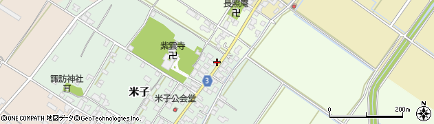 新潟県新発田市米子4638周辺の地図
