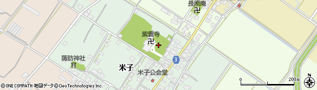 新潟県新発田市米子18周辺の地図
