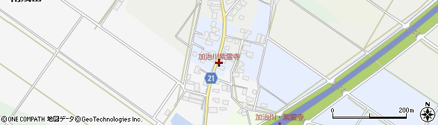 加治川紫雲寺周辺の地図