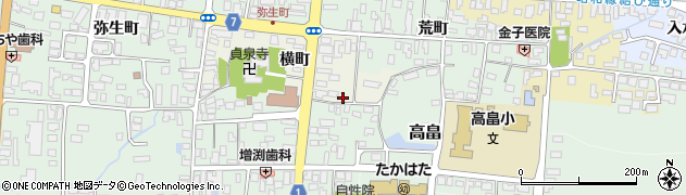 あいのキューピット高畠中央店周辺の地図