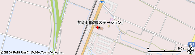 国土交通省新潟国道事務所　加治川除雪ステーション周辺の地図
