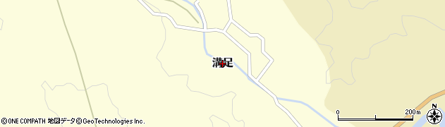 新潟県新発田市溝足周辺の地図