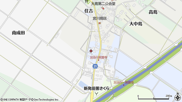 〒957-0215 新潟県新発田市住吉の地図
