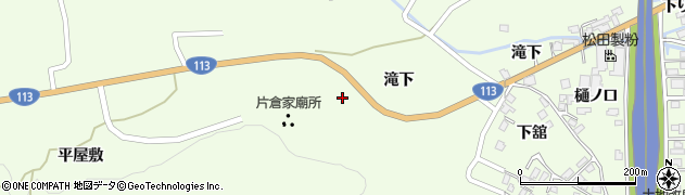 宮城県白石市福岡蔵本（勝坂）周辺の地図