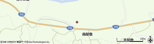 宮城県白石市福岡蔵本（北屋敷）周辺の地図