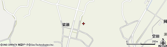 宮城県角田市岡梁瀬前周辺の地図