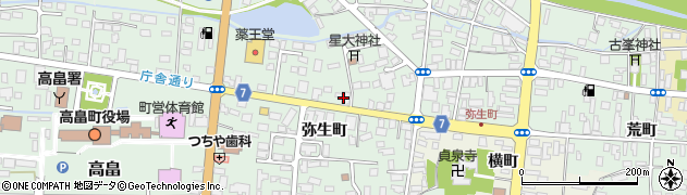 きらやか銀行高畠東支店 ＡＴＭ周辺の地図
