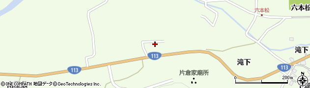 宮城県白石市福岡蔵本滝ノ上周辺の地図