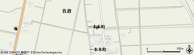 宮城県角田市佐倉一本木町周辺の地図