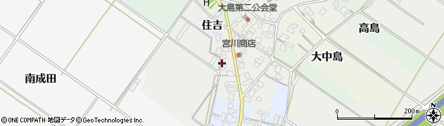 新潟県新発田市中島周辺の地図