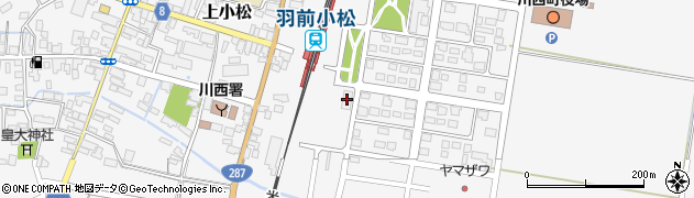 川西町役場　生きがい交流館周辺の地図