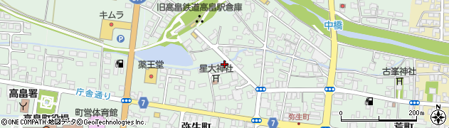 横山育子美容室周辺の地図