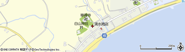 新潟県佐渡市沢根町周辺の地図