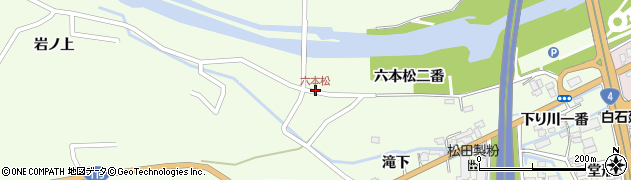 六本松周辺の地図