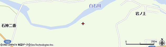 宮城県白石市福岡蔵本（下屋敷）周辺の地図