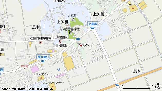 〒952-1304 新潟県佐渡市下長木の地図