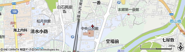 宮城県白石市寺屋敷前周辺の地図