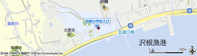 新潟県佐渡市沢根篭町周辺の地図