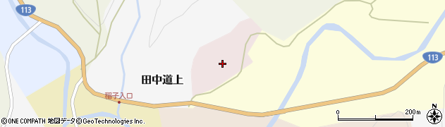 宮城県七ヶ宿町（刈田郡）名沢道下周辺の地図
