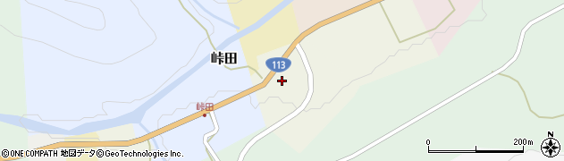 七ヶ宿町役場　峠田公民館周辺の地図