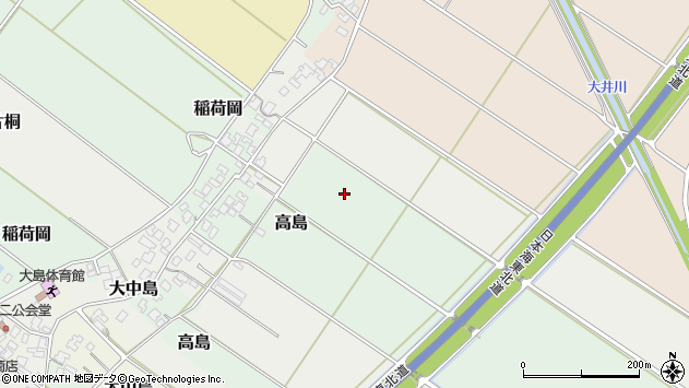 〒957-0213 新潟県新発田市高島の地図