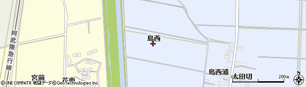 宮城県角田市江尻島西周辺の地図