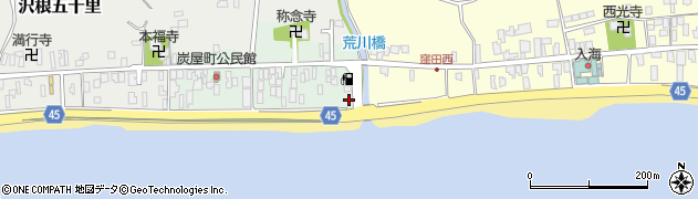 新潟県佐渡市沢根炭屋町67周辺の地図