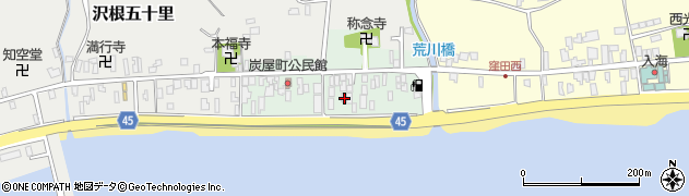 新潟県佐渡市沢根炭屋町54周辺の地図
