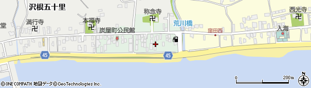 新潟県佐渡市沢根炭屋町60周辺の地図