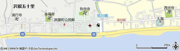 新潟県佐渡市沢根炭屋町62周辺の地図