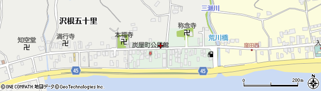 新潟県佐渡市沢根炭屋町20周辺の地図
