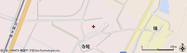 新潟県新発田市寺尾周辺の地図