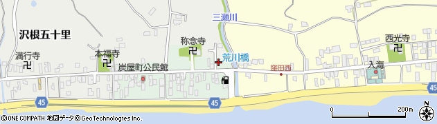 新潟県佐渡市沢根炭屋町4周辺の地図