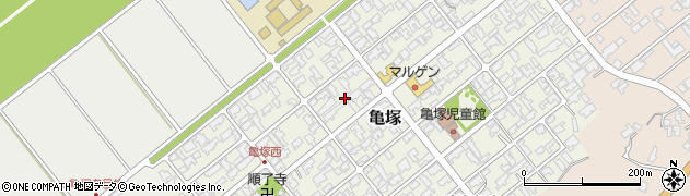 新潟県北蒲原郡聖籠町亀塚周辺の地図