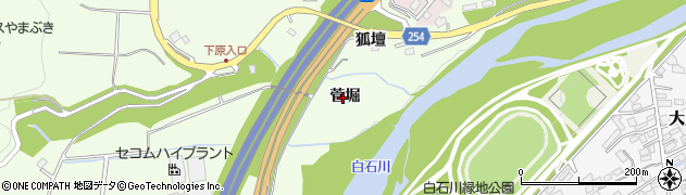 宮城県白石市福岡蔵本（菅堀）周辺の地図